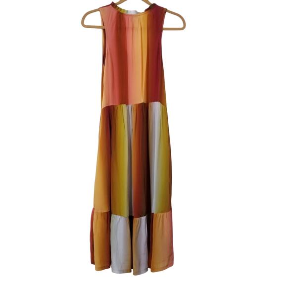 Sundance Zivah Dress Tasseled Layered Knee Length - Picture 4 of 16